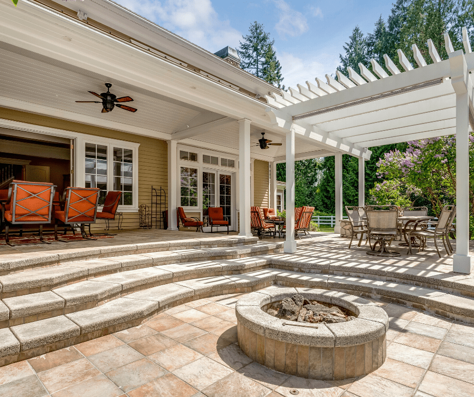 Stone Deck with Firepit
